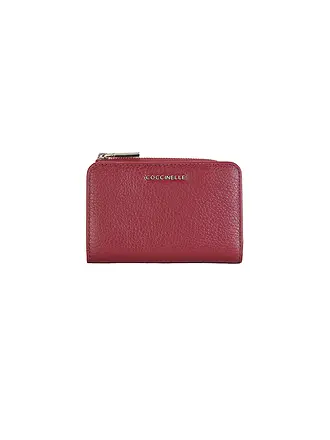 COCCINELLE | Geldbörse METALLIC SOFT | dunkelrot
